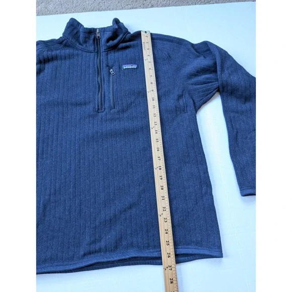 Patagonia Better Sweater 1/4 Zip Mens Large Blue Style 25300 - Picture 5 of 8